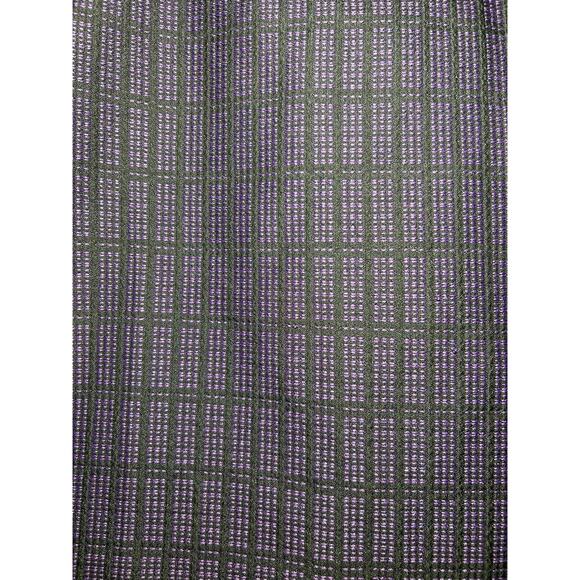 ANN TAYLOR Purple Black Print Polyester Pencil Skirt Career Business Womens 14 - Picture 2 of 5
